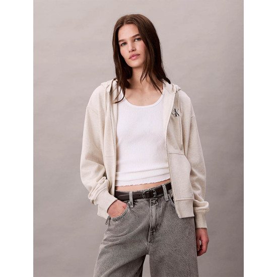 Calvin Klein Γυναικεία ζακέτα Monogram Zip Up Hoodie